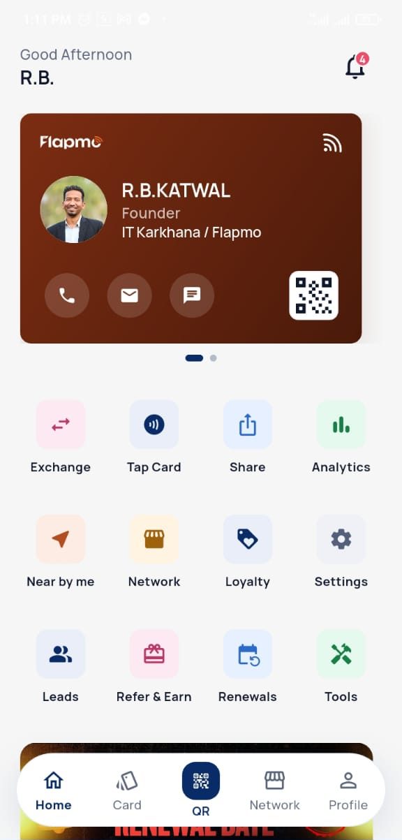 Flapmo Card app screenshot